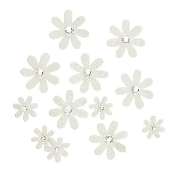 White Colour Florettes with Sparkle Flowers